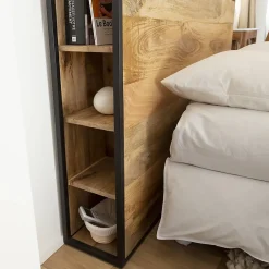 Tête de lit en bois de manguier 160 cm Armelle><noscript><img width=