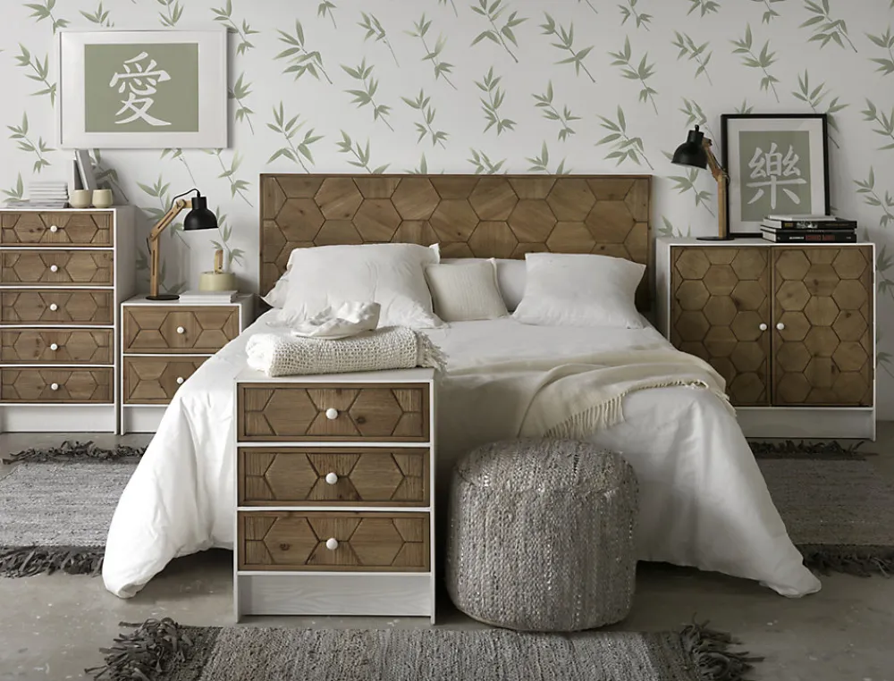 Tête de lit en frêne coloris naturel 110x60 cm>Geese Home Online