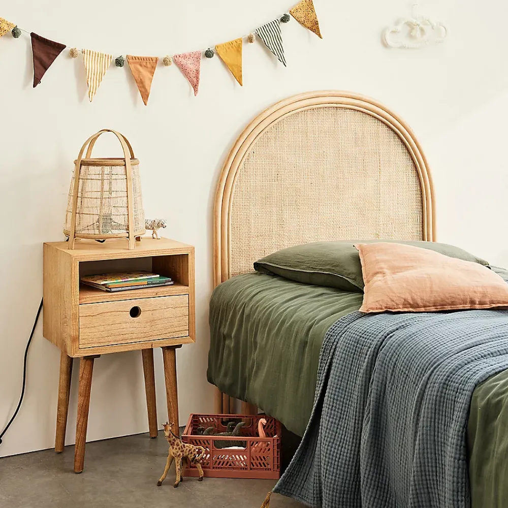 Bois Dessus Bois Dessous Tête de lit en rotin et cannage 90 cm* Tête De Lit