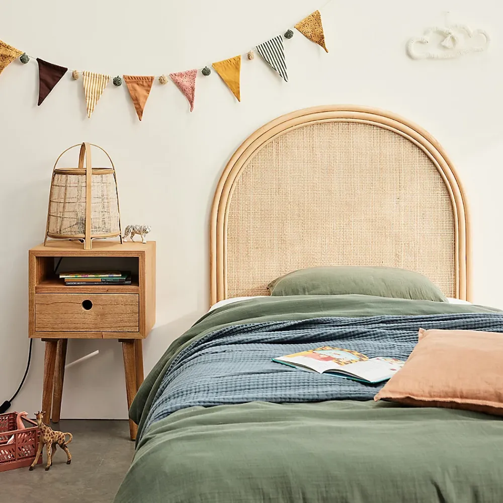 Bois Dessus Bois Dessous Tête de lit en rotin et cannage 90 cm* Tête De Lit