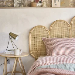 Tête de lit en rotin et cannage 160 cm><noscript><img width=