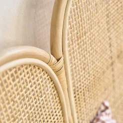 Tête de lit en rotin et cannage 160 cm><noscript><img width=