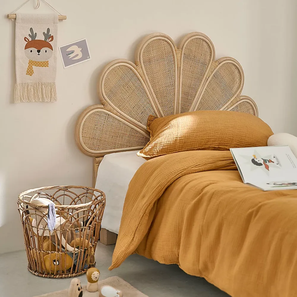 Bois Dessus Bois Dessous Tête de lit en rotin et cannage 90 cm* Tête De Lit