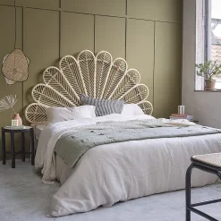 Berah Getah Tête de lit en rotin naturel 180 cm* Tête De Lit
