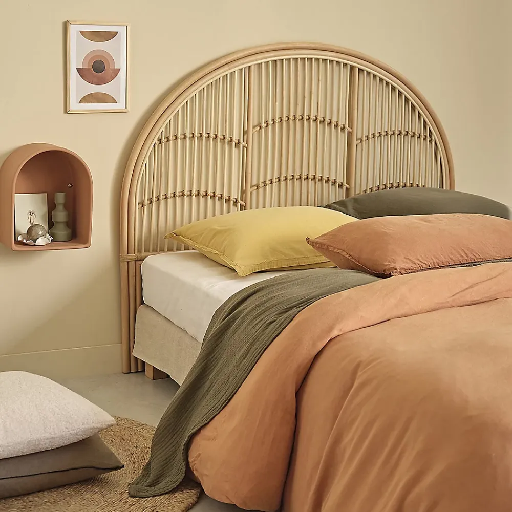 Berah Getah Tête de lit en rotin naturel 140 cm* Tête De Lit