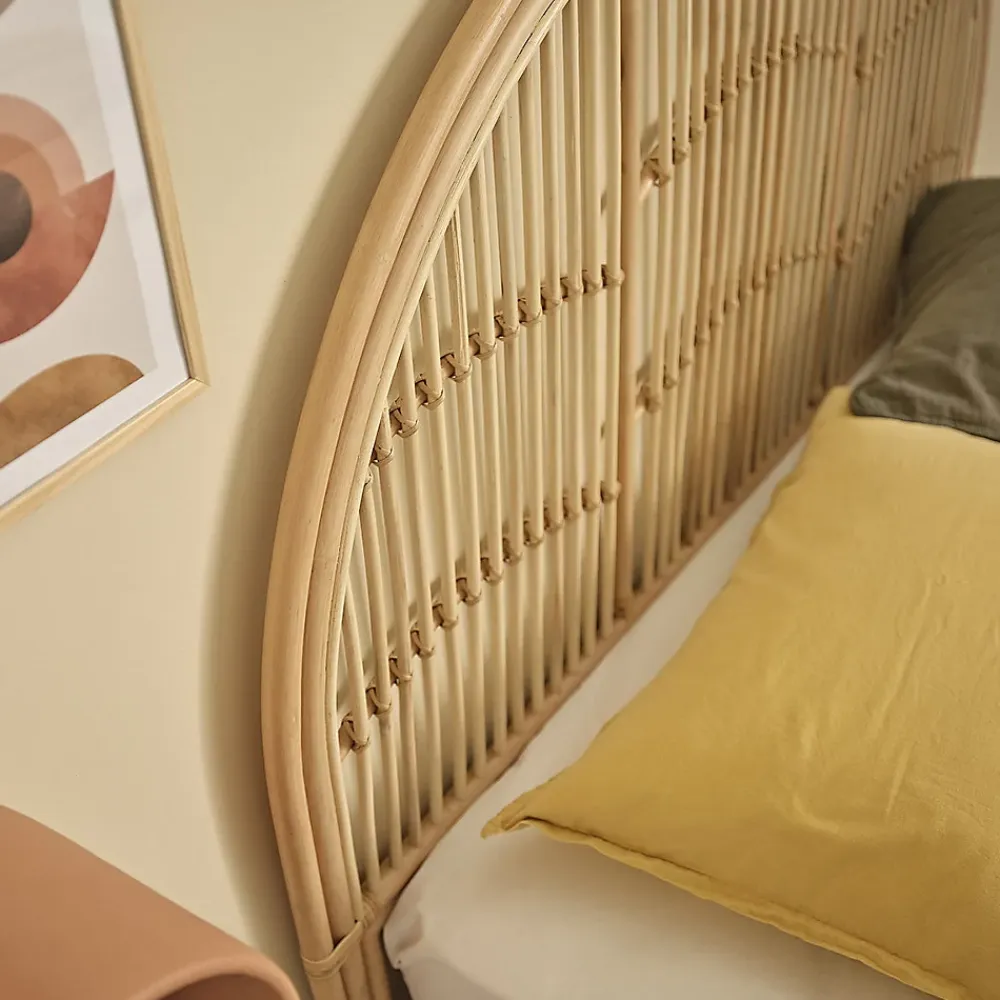 Berah Getah Tête de lit en rotin naturel 140 cm* Tête De Lit