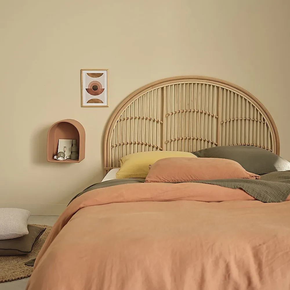 Berah Getah Tête de lit en rotin naturel 140 cm* Tête De Lit