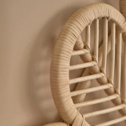Tête de lit en rotin naturel 90 cm><noscript><img width=