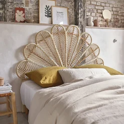 Berah Getah Tête de lit en rotin naturel 140 cm* Tête De Lit