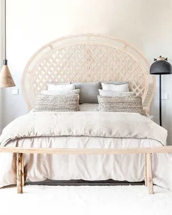 Tête de lit en rotin tressé ->Uniqka New