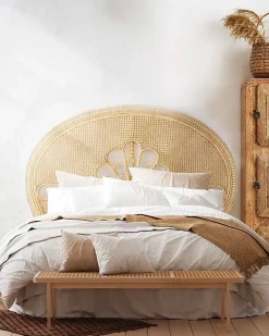 Uniqka Tête de lit en rotin tressé -* Tête De Lit