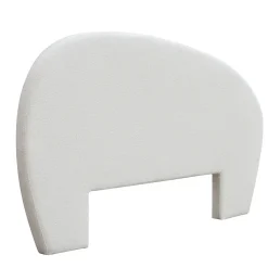 Tête de lit en tissu blanc l. 195 cm Lena>Homesight Online