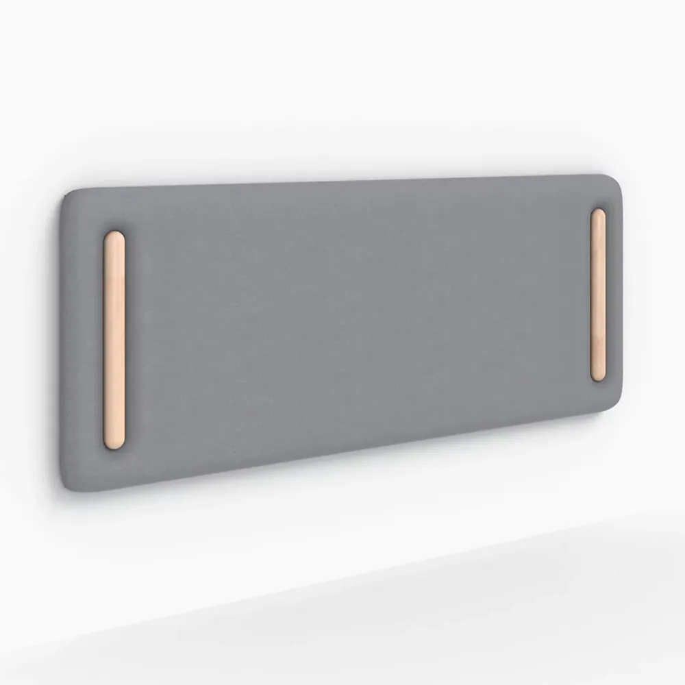 Rendez-Vous Déco Tête de lit en tissu gris 140 cm - Katia* Tête De Lit