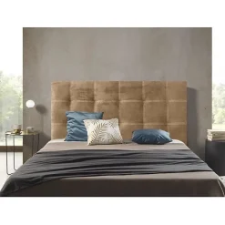Eccox Tête de lit en tissu marron Iris 90* Tête De Lit
