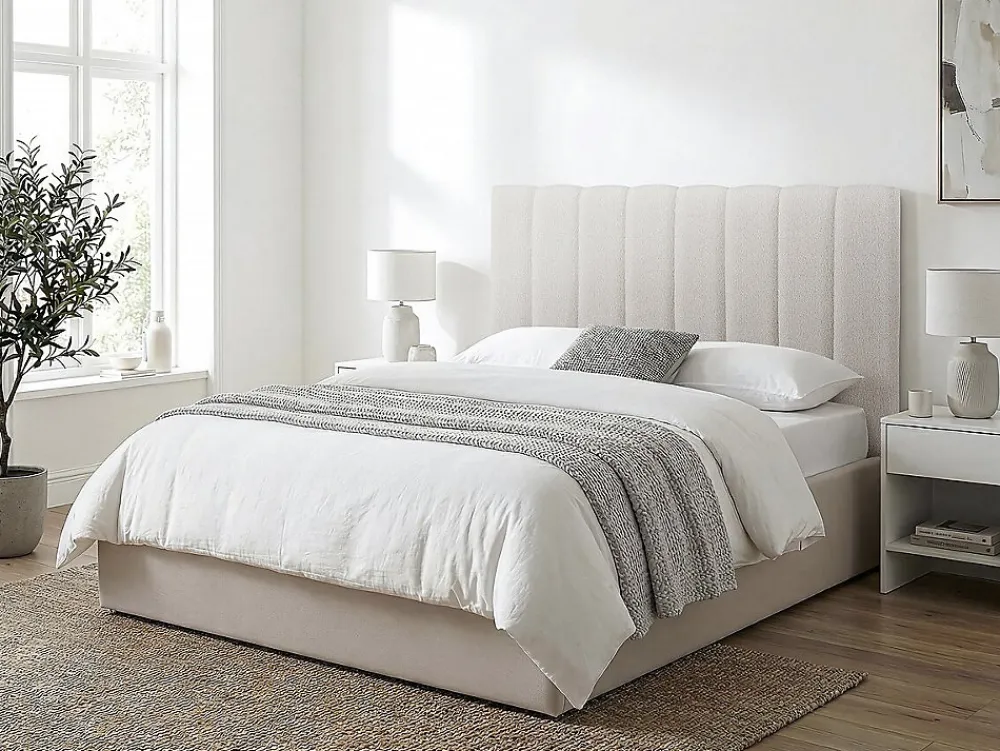 Tête de lit en tissu texturé "Val Thorens" Beige 140 cm>Habitat Et Jardin Outlet