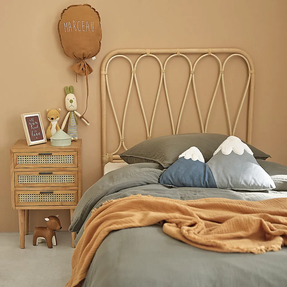 Tête de lit enfant en rotin 90 cm>Berah Getah Online