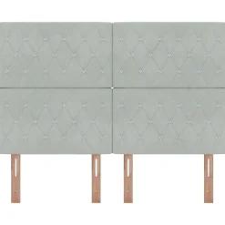 Vidaxl Tête de lit Gris clair 160 cm Velours* Tête De Lit