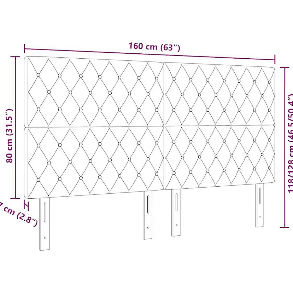 Vidaxl Tête de lit Gris clair 160 cm Velours* Tête De Lit