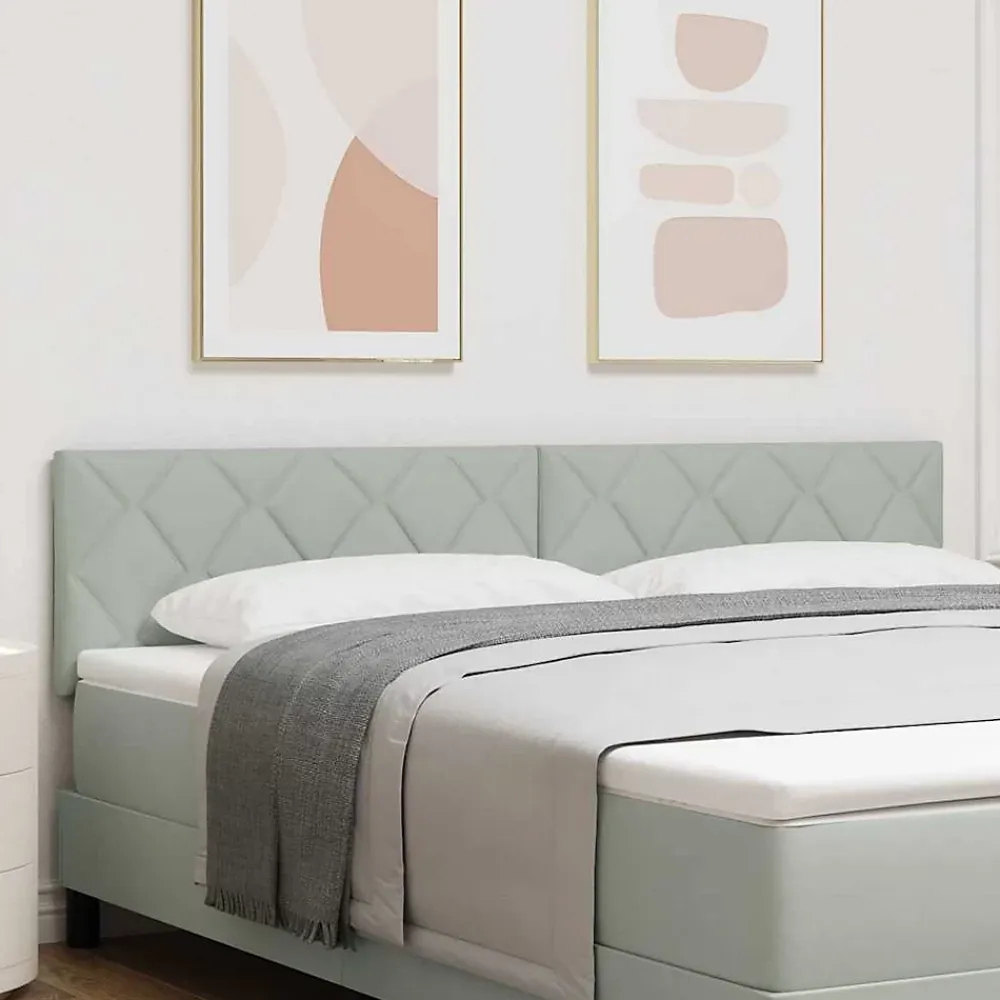 Vidaxl Tête de lit Gris clair 180 cm Velours* Tête De Lit