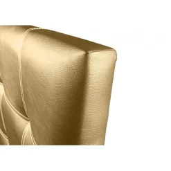 Eccox Tête de lit Iris en similicuir doré 100* Tête De Lit
