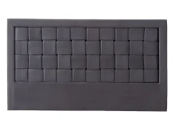 Tête de lit JENNA - 140 cm - Velours - Gris foncé>Vente-unique Best