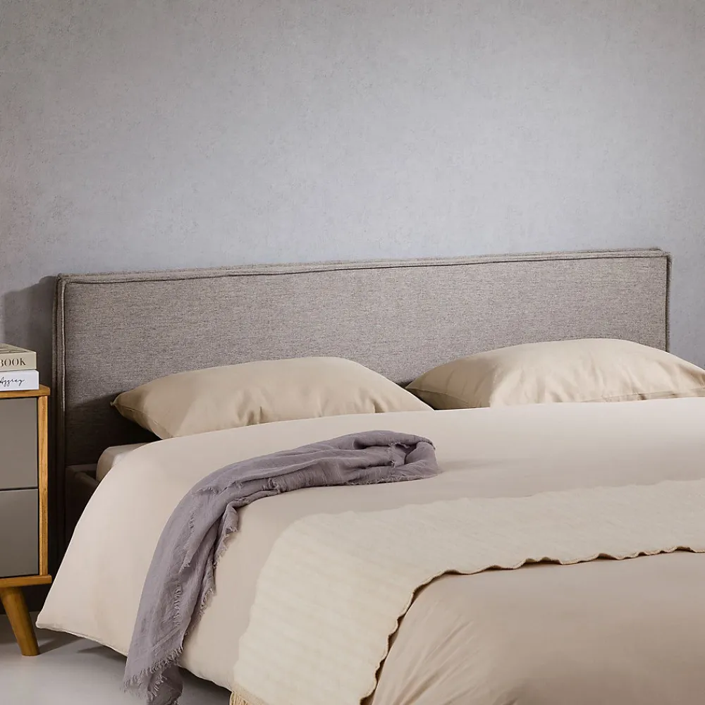 Tête de lit KLAO 160 sur pieds, en tissu - Gris>Idimex New