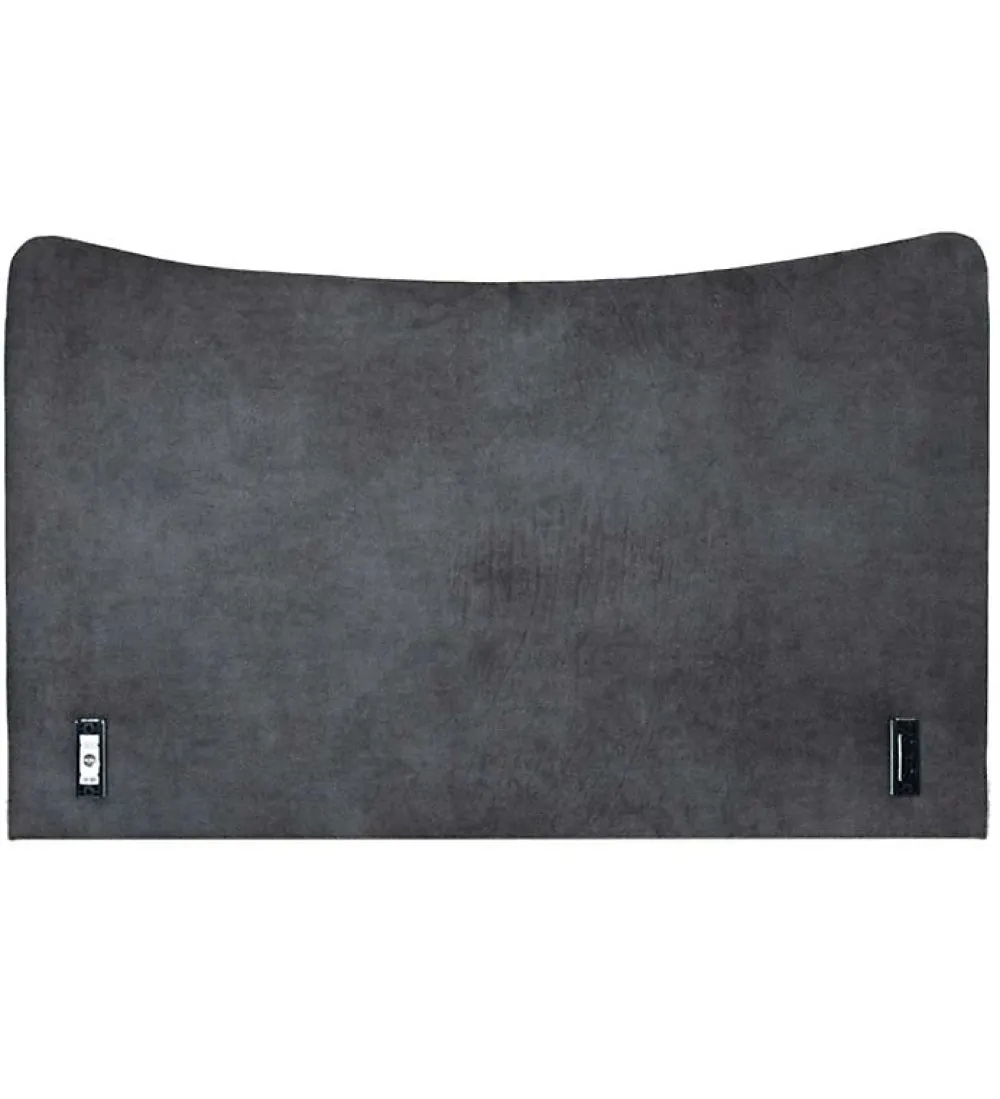 Pro Et Discount Tête de lit largeur 180 x 110 cm velours alcantara Gris* Tête De Lit