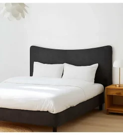 Pro Et Discount Tête de lit largeur 180 x 110 cm velours alcantara Gris* Tête De Lit