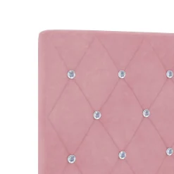Tête de lit LED avec bandes LED Rose 80 cm Velours><noscript><img width=