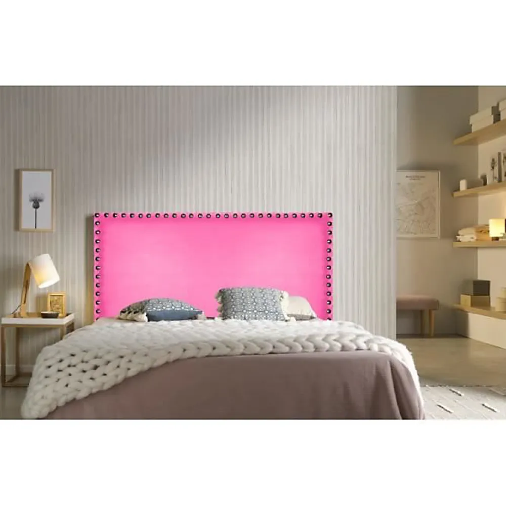 Tête de lit Lily en similicuir rose 90>Eccox Clearance