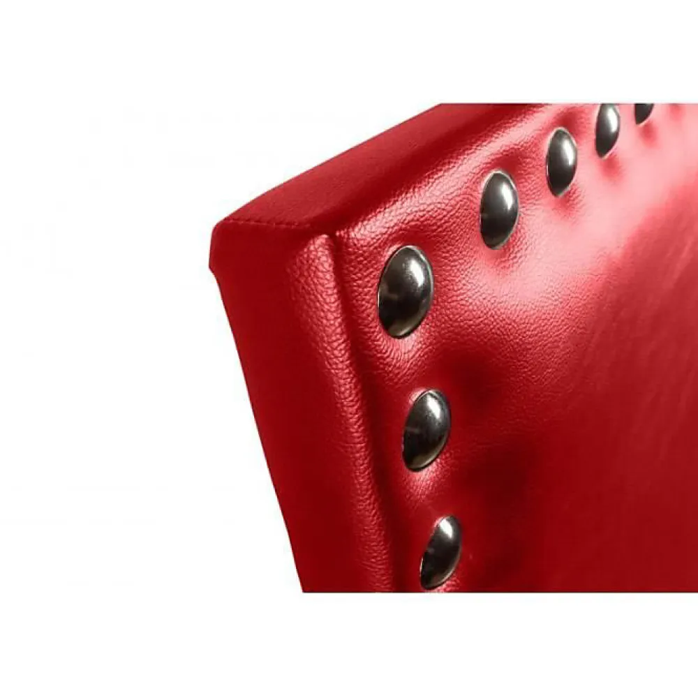 Tête de lit Lily en similicuir rouge 90>Eccox New