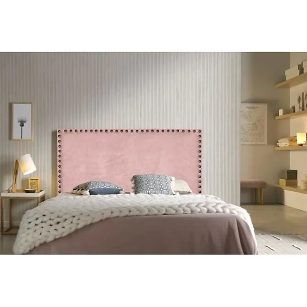 Eccox Tête de lit Lily en tissu saumon 115* Tête De Lit