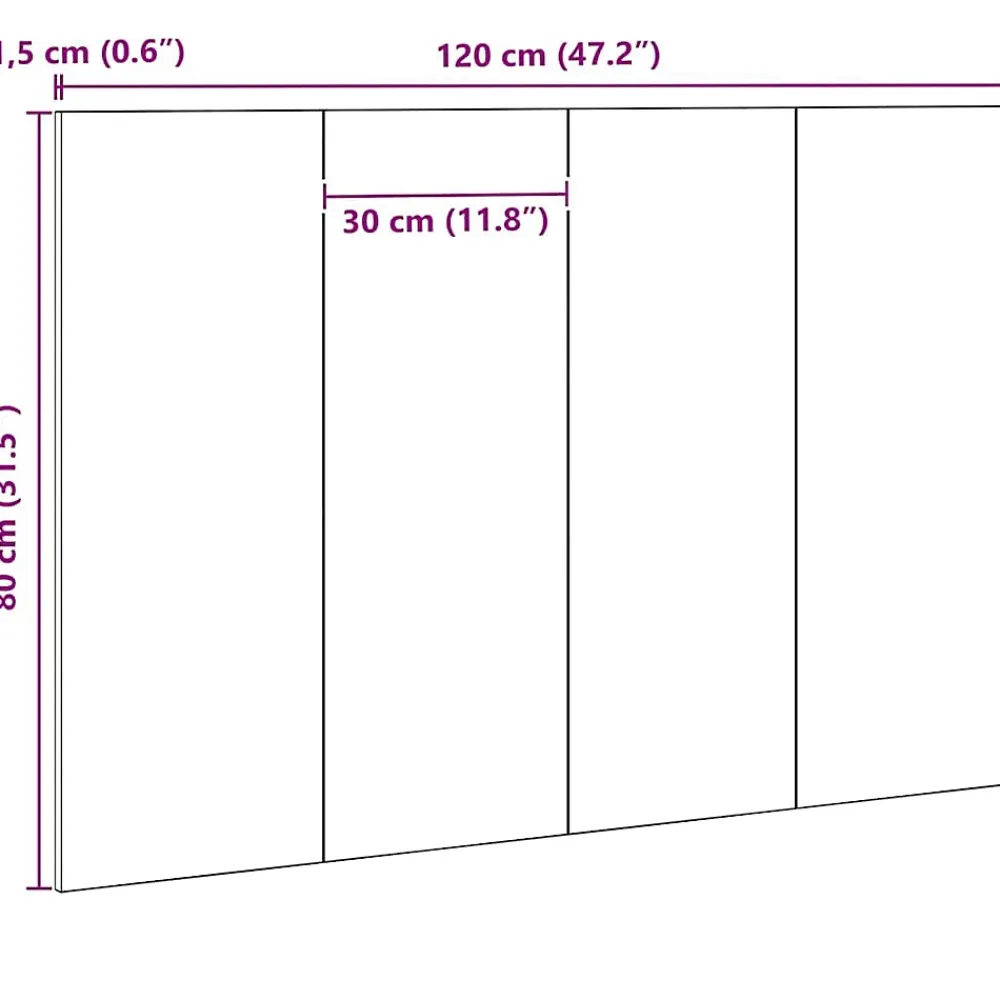 Vidaxl Tête de lit Montage mural Chêne noir Bois d'ingénierie* Tête De Lit