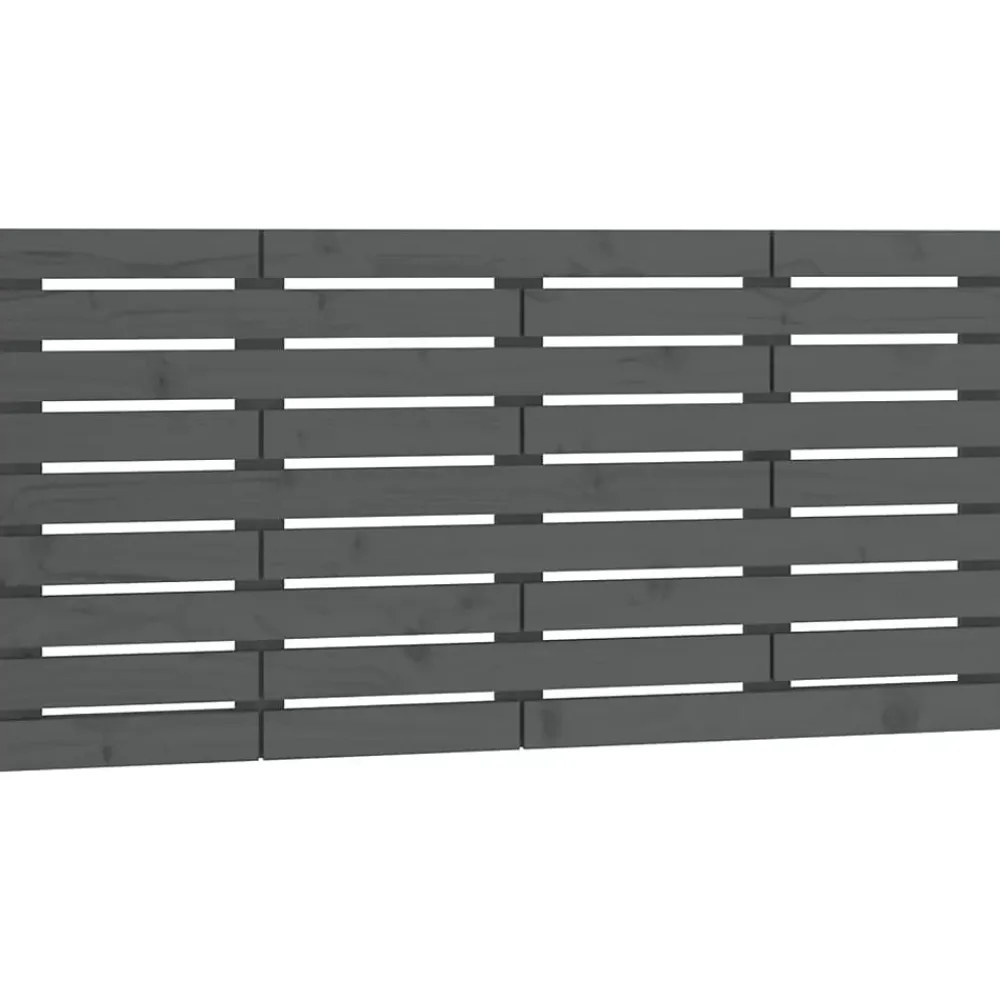 Vidaxl Tête de lit murale Gris 156x3x63 cm Bois massif de pin* Tête De Lit