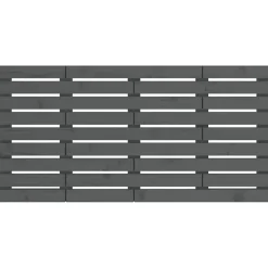 Vidaxl Tête de lit murale Gris 156x3x63 cm Bois massif de pin* Tête De Lit