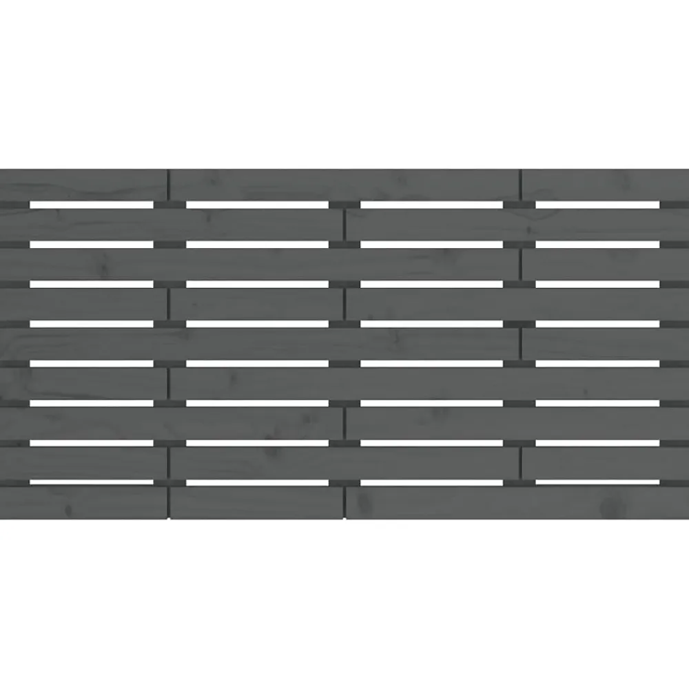 Vidaxl Tête de lit murale Gris 156x3x63 cm Bois massif de pin* Tête De Lit