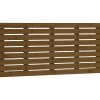 Tête de lit murale Marron miel 156x3x63 cm Bois massif de pin>Vidaxl