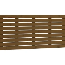 Tête de lit murale Marron miel 156x3x63 cm Bois massif de pin>Vidaxl