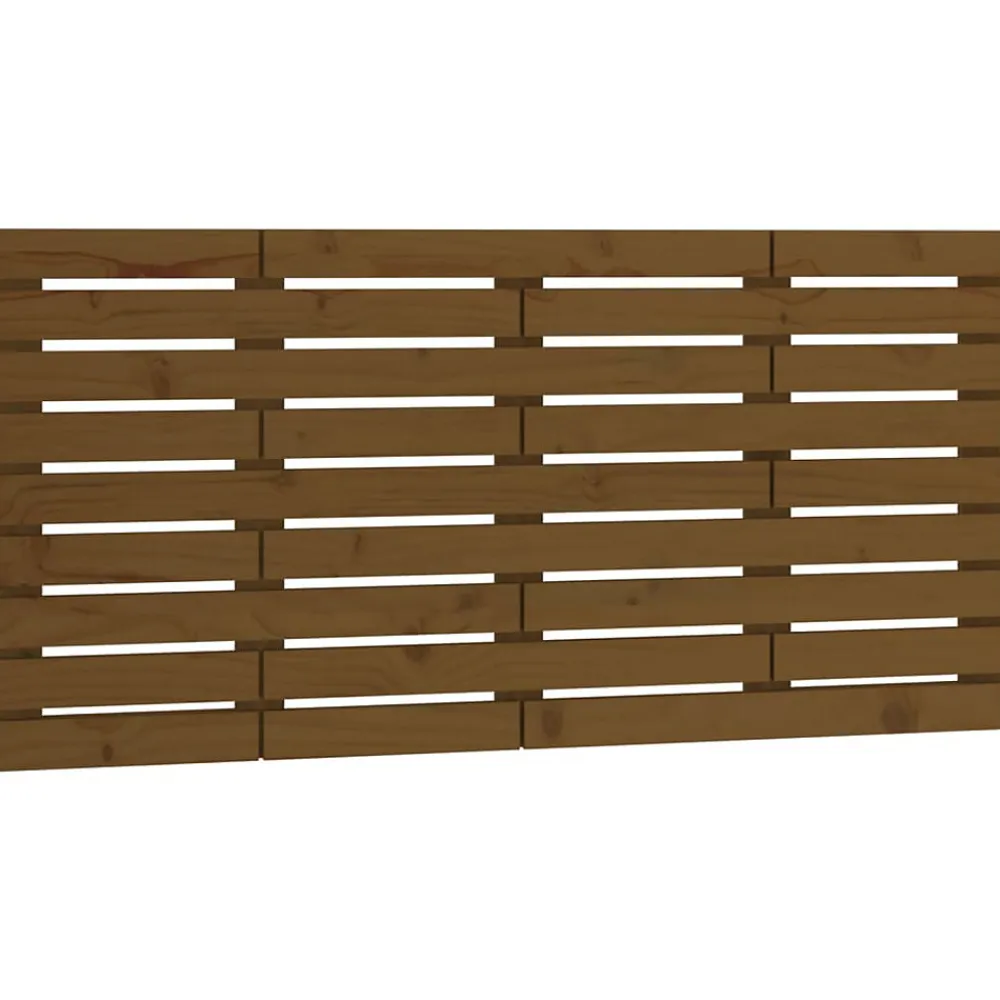 Tête de lit murale Marron miel 156x3x63 cm Bois massif de pin>Vidaxl