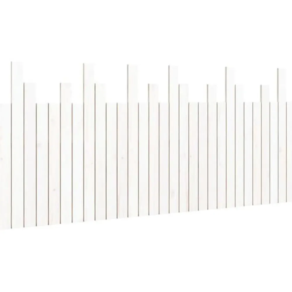 Tête de lit murale 185x3x80 cm bois de pin blanc>Vidaxl