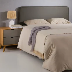 Tête de lit NAOFE 120 avec fixation murale - Gris>Idimex Outlet