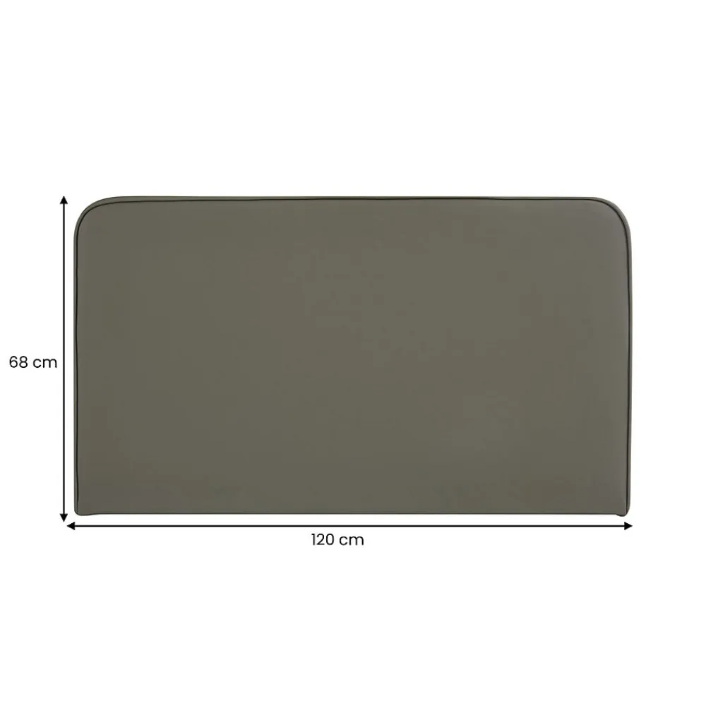 Tête de lit NAOFE 120 avec fixation murale - Gris>Idimex Outlet