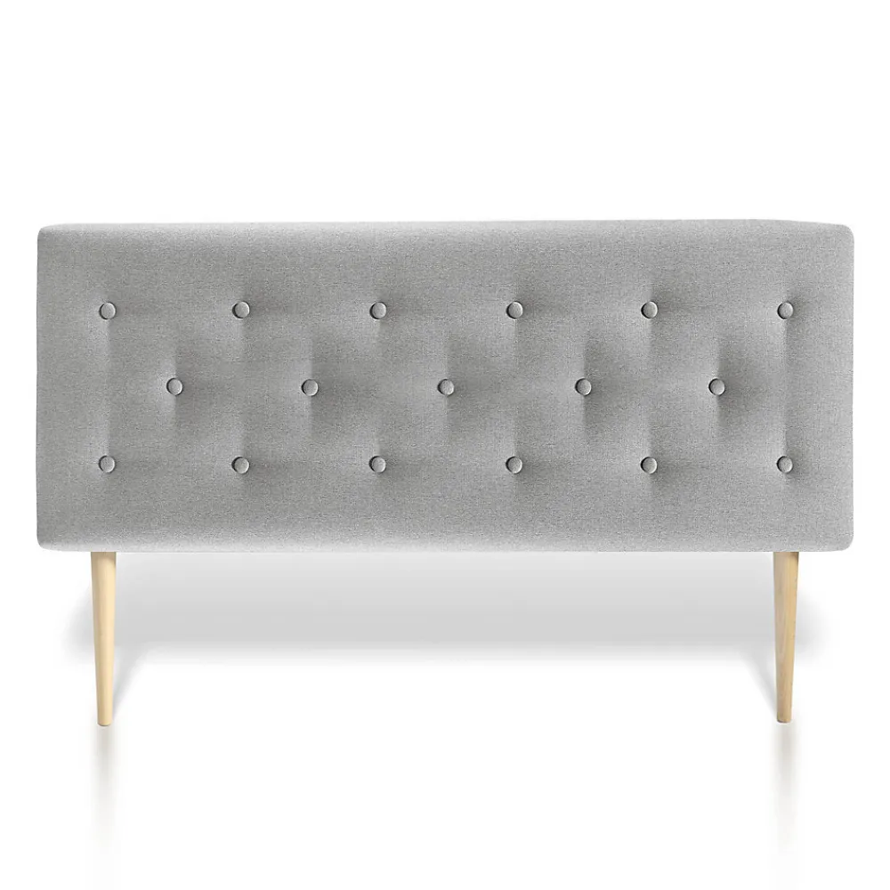 Tête de lit Oslo 90x100 cm, capitonnée Tissu Grey>Vs Venta-Stock Sale