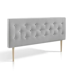 Vs Venta-Stock Tête de lit Oslo 150x100 cm, capitonnée Tissu Grey* Tête De Lit