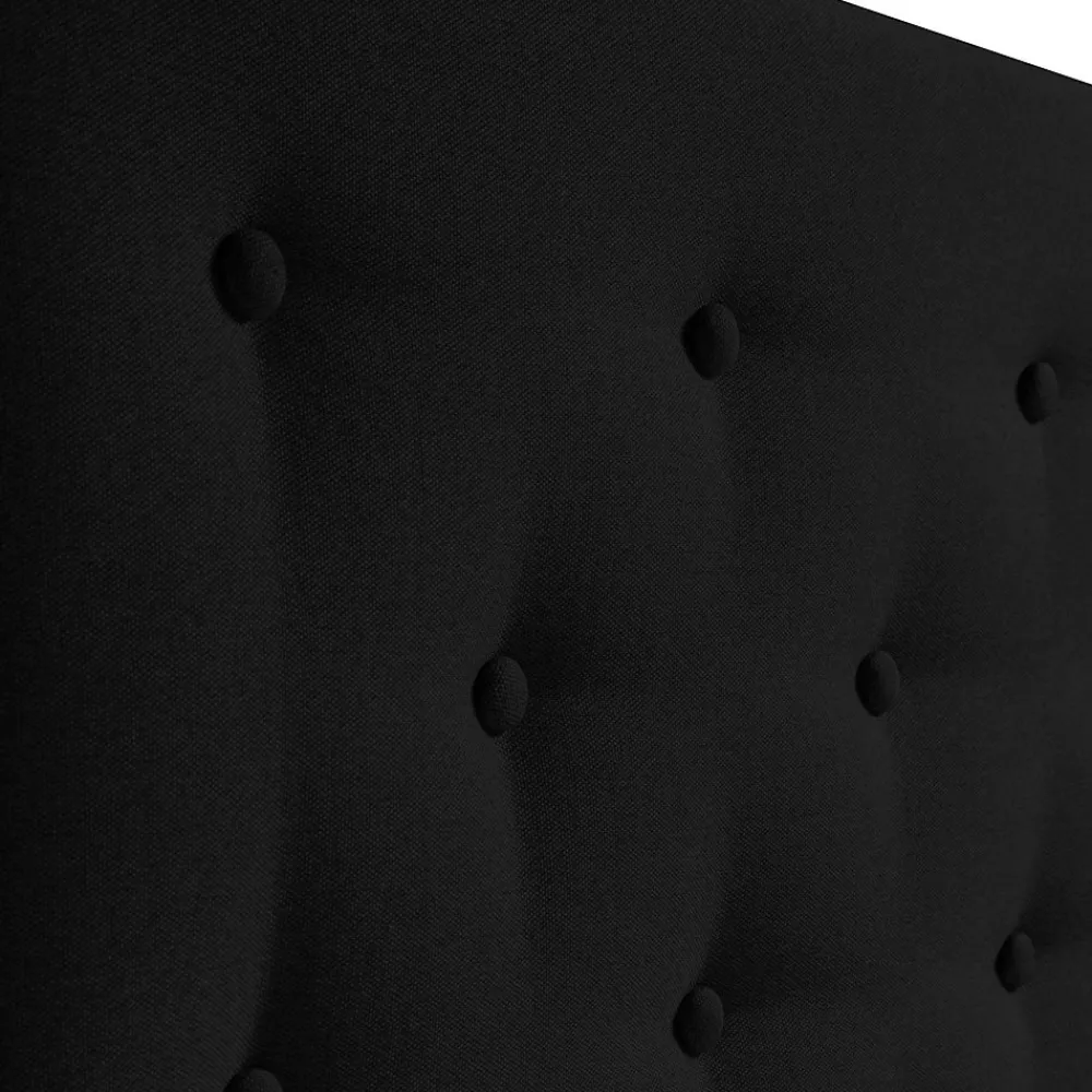 Tête de lit Oslo 140x100 cm, capitonnée Tissu Anthracite, Épaisseur de 8 cm>Vs Venta-Stock