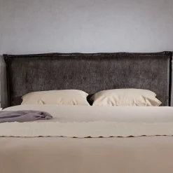 Idimex Tête de lit OVIO 160 sur pieds, en tissu - Gris* Tête De Lit