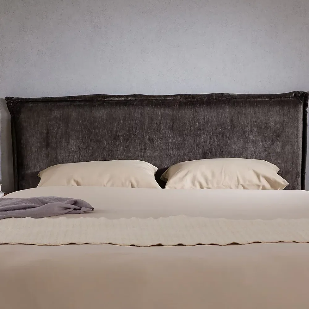 Idimex Tête de lit OVIO 160 sur pieds, en tissu - Gris* Tête De Lit