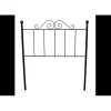 Eccox Tête de lit Palace Forge pour lit 135 Noir 143x125x4. Matris* Tête De Lit