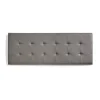 Eccox Tête de lit pour lit de 110 carrés en similicuir Capitone 112 x 57 x 5 cm Gris.* Tête De Lit