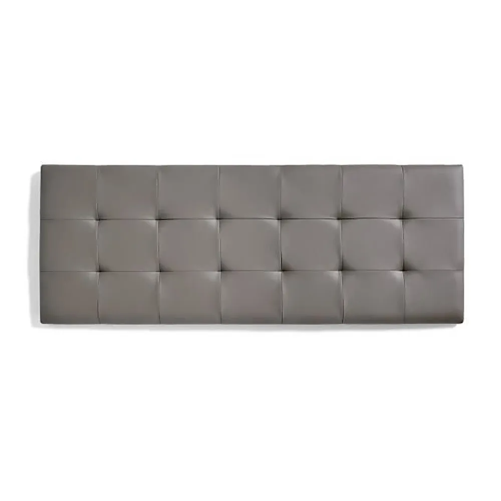 Eccox Tête de lit pour lit de 110 carrés en similicuir Capitone 112 x 57 x 5 cm Gris.* Tête De Lit